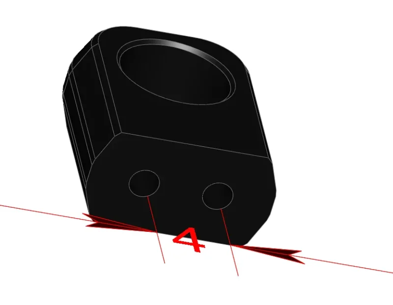 SCT-SF, Achsbock/Halter f. Einzelachse/Rad, f. 2 Kugellager, varibale Höhen, SCHWARZ