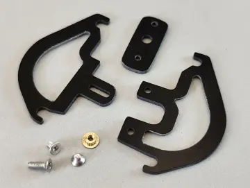 SCT-SF, GFK/CFK Wackler Set, 4 Teile, Wackler LI/RE, mittelteil, spez. Mutter, 1.0/1,5 mm