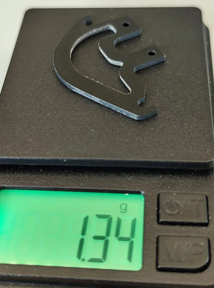 SCT-SF, GFK/CFK Wackler Set, 4 Teile, Wackler LI/RE, mittelteil, spez. Mutter, 1.0/1,5 mm