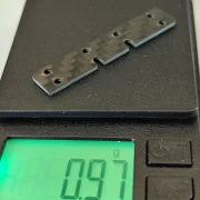 SCT-SF, GFK/CFK/ME, V1 Achs-Abstandshalter 8 Loch (schmal), hinten, varibale Stärken und Materialien 0.01-2.0mm