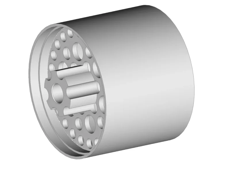 SCT-ALU-Felge (Light), Hinten B 13 mm, AD 14.0 bis 21.0 mm, Achse D 3.0mm, 7075 Alu, gehärtet, M3 Madenschraube, halb innenliegende Achsnabe/Schraube