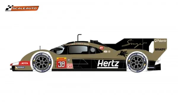 Scaleauto Slotcar 1:32 Analog SCALEAUTO 963 No. 38 — Rennversion, Kunststoff-Chassis