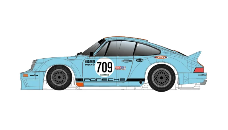 Scaleauto Slotcar Maßstab 1:32 analog SCALEAUTO RS No. 709 in Rennversion mit Kunststoff-Chassis