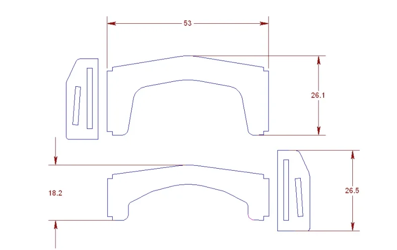 Formel Flügel vorne komplett