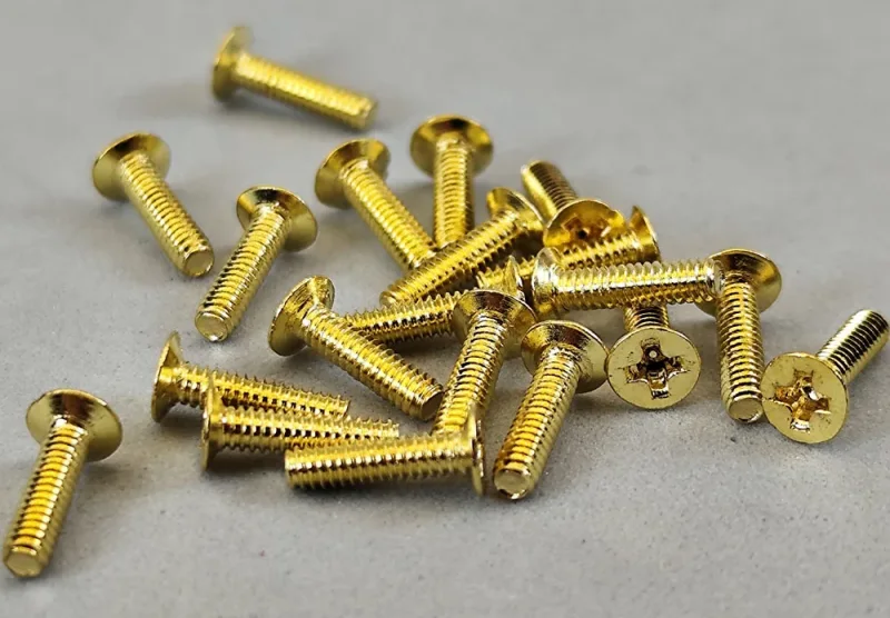 Senkkopfschraube, Kreuz, Messing, M2 von 5-10mm