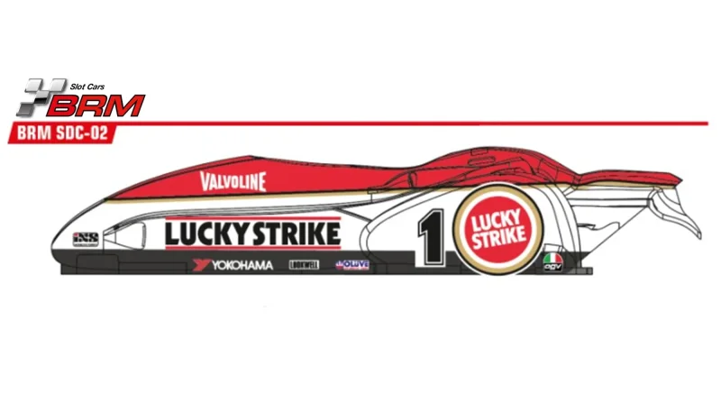 Sidecar (Sidebike) Red-White in Rennversion, World Championship 1987 - #1 LCR FIM Sidecar Streuer - Schnieders - Slotcar Maßstab 1:18 analog BRM Racing,