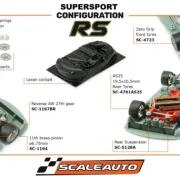 Slotcar 1:32 Analog SCALEAUTO 991.2 No. 92 — Wettbewerbsversion, Metall-Chassis, mit Tuningzubehör