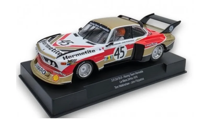 Slotcar 1:32 Analog SIDEWAYS 3.5 CSL No. 45 — Rennversion, Kunststoff-Chassis