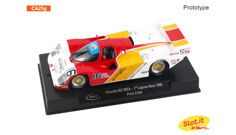 Slotcar 1:32 Analog Slot.it 962 No. 16 — Rennversion, Kunststoff-Chassis