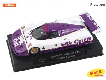 Slotcar 1:32 Analog Slot.it XJR11 No. 4 — Rennversion, Kunststoff-Chassis