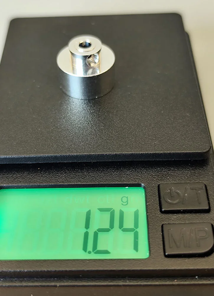 Slotcar Alu Topf-Felge, AD Ø 14,0, ID 13.1, B 7 mm, mit verl. Nabe