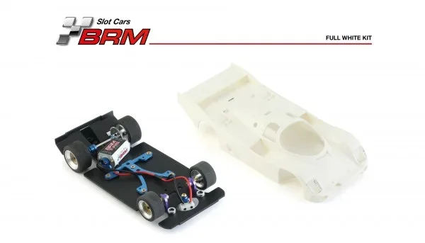 Slotcar Maßstab 1:24 analog Bausatz BRM 962CK White Kit in Rennversion mit Metall-Chassis
