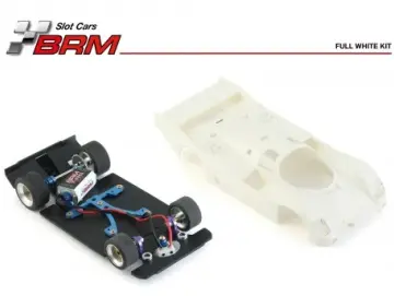 Slotcar Maßstab 1:24 analog Bausatz BRM 962CK White Kit in Rennversion mit Metall-Chassis