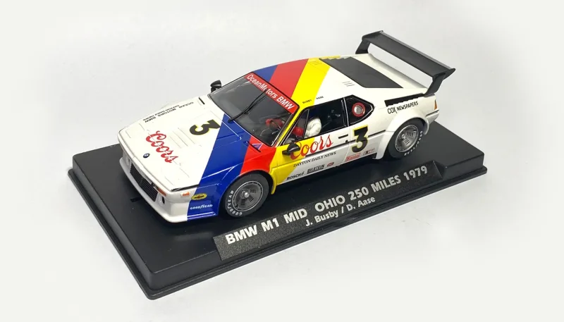 Slotcar Maßstab 1:32 analog FLY M1 No. 3 mit Kunststoff-Chassis