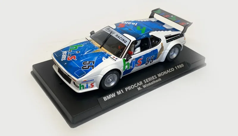 Slotcar Maßstab 1:32 analog FLY M1 No. 55 mit Kunststoff-Chassis