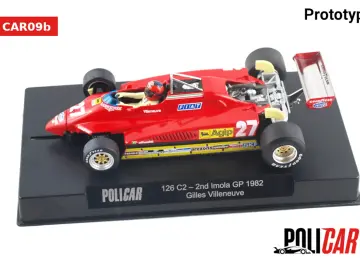 Slotcar Maßstab 1:32 analog POLICAR 126 No. 27 in Rennversion mit Kunststoff-Chassis