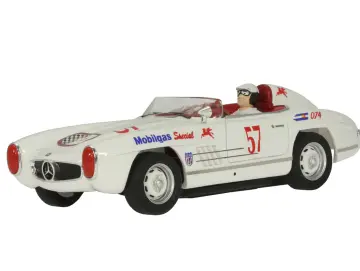 Slotcar Maßstab 1:32 analog TOP SLOT 300SLS Roadster No. 57 Edition in Resin-Collection-Ausführung mit Kunststoff-Chassis