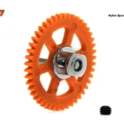 Spurzahnrad RS4 45Z M50 Plastik gelocht m.Alunabe f.Ø3mm -  SCALEAUTO