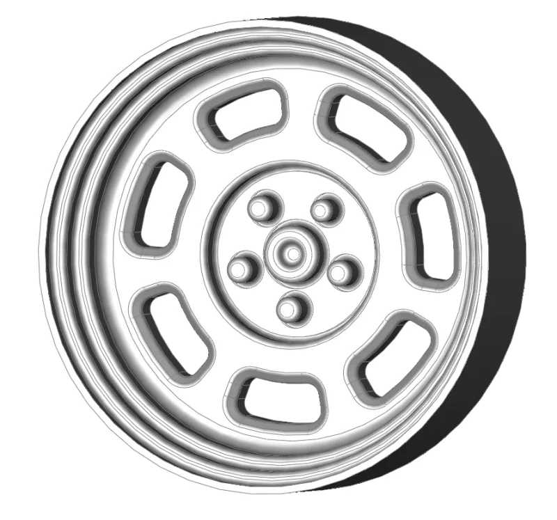 Stahlrad Style (Oldscool US-Cars), AD 15-18 mm, Felgeneinsatz 01