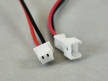 Stecker Kombi (1). Micro JST 1,25 / 2-polig, Kabel je 15cm lang, dünn für Beleuchtungskits