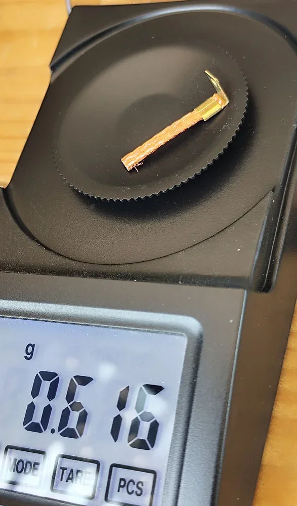 Stromabnehmer (1) QRC-Short 4,0x0,8mm Kupfer soft m.Schnellmontageclips