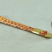 Stromabnehmer (1), Racing Kupfer 4mm breit, 0,5 mm dick, soft m. QRC-Steckmontage