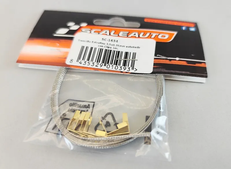 Stromabnehmer-Bausatz! 3,0x0,35mm Kupfer supersoft plated m. 6x Schnellmontageclips f. Leitkiele