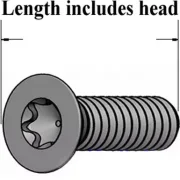 TITAN (GR2) Senkkopfschraube, M2 von 4-10mm, Torx T6