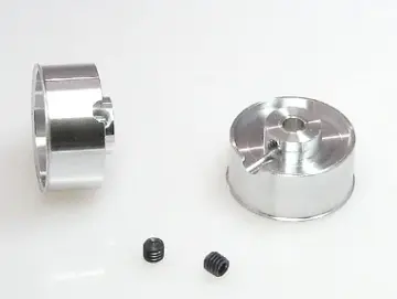 Töpfchen Felge, ALU, AD Ø17,5x8/10mm, ID 15.9 mm, f. Ø3mm Racing Aluminium