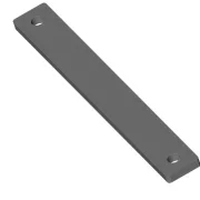 Unterlegteile (2) GFK Schwarz, H 1,5mm, "UNTER den Karohalter" für "OLD NASCAR DMT Chassis"