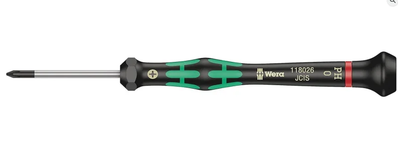 Wera PH 0 x 40 mm, Ø 3.0, PH Elektronik-Kreuzschlitzschraubendreher, 05118026001