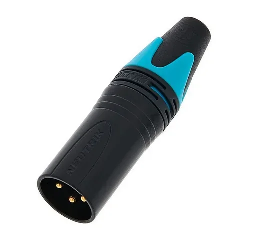 XLR NC3 MXX-B 70, Male-Stecker, 3-pol, vergoldete Kontakte