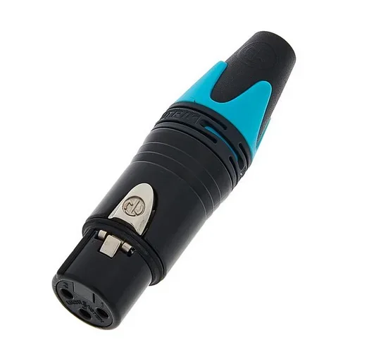 XLR NC3 MXX-B 70, vergoldete Kontakte, XLR 3-pol Female-Stecker