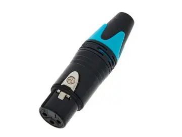 XLR NC3 MXX-B 70, vergoldete Kontakte, XLR 3-pol Female-Stecker