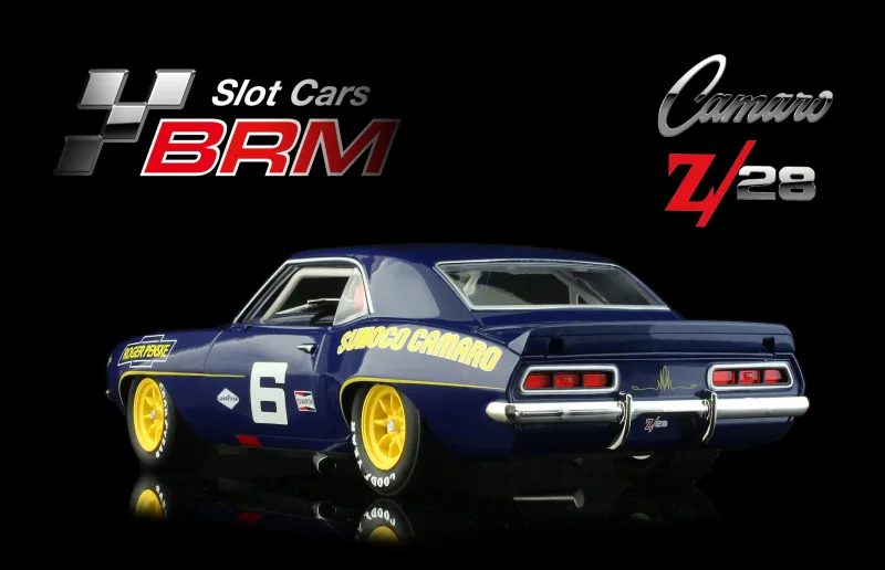 CAMARO Z28 1969 – SUNOCO – Trans-AM Laguna Seca 1969 - #6 ROGER PENSKE Ed Leslie - Ronnie Bucknum - Slotcar Maßstab 1:24 analog BRM